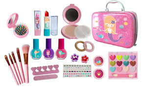 Kit de maquillage <span class=keywords><strong>pour</strong></span> enfants, véritable ensemble de maquillage lavable <span class=keywords><strong>pour</strong></span> les tout-petits, princesse, déguisement, <span class=keywords><strong>jeu</strong></span> de rôle, beauté, cadeau d'anniversaire <span class=keywords><strong>pour</strong></span> filles, jeux, jouets - Product Image 3