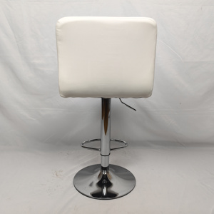 Bán buôn hiện đại PU Chrome Kim Loại Cơ Sở thanh phân chiều cao-điều chỉnh xoay tựa lưng thanh phân cho nhà bếp quán cà phê truy cập Phân - Product Image 4