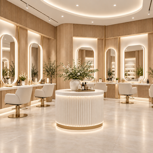 Aménagement intérieur personnalisé pour salon de coiffure, mobilier complet pour la boutique - Product Image 1