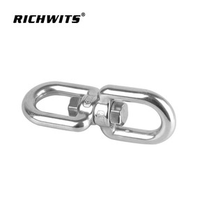 Anneau pivotant universel pour laisse de chien en acier inoxydable 304 316, anneau pivotant en forme de huit, pendentif pivotant, attaches et pivots, catégorie de produits - Product Image 3