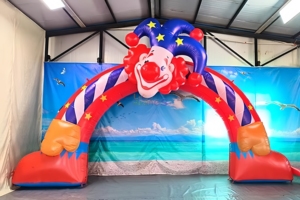 Decoración de entrada de circo, arco de entrada de cabeza de payaso inflable al aire libre personalizado para fiesta de Halloween - Product Image 5