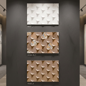 Carreaux muraux en céramique 3D de meilleure qualité 30x45cm Prix bon marché Décoration de salon 300x450mm Disponible en 12x18 Vente en gros Importateur - Product Image 3