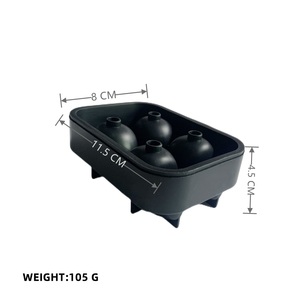 Stampo per Ghiaccio in Silicone a 4 Cavità a Forma di Scheletro, Ecologico, Facile da Usare, per Gelati Fai-da-Te, Uso Domestico e Ristorante, Strumento per Congelamento Sferico - Product Image 3