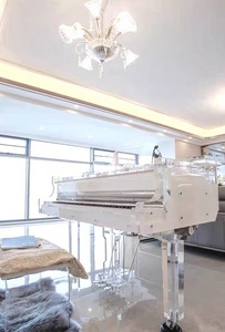 เฟอร์นิเจอร์หรูหราอะคริลิโปร่งใสแกรนด์เปียโนสำหรับตกแต่งบ้าน - Product Image 2