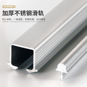 Built In Cabinet <b>Slide</b> Rail 36 In Stainless Steel Aluminum Alloy Copper Soft Closing For Wardrobe <b>Drawer</b> <b>Slides</b> - Product Image 4