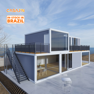 บ้านคอนเทนเนอร์สำเร็จรูป Sunshine Container House บ้านกระจกขนาด 40 ฟุต บ้านหลังเล็กสำหรับวันหยุดพักผ่อน ร้านค้า ซูเปอร์มาร์เก็ต ลดราคา - Product Image 1