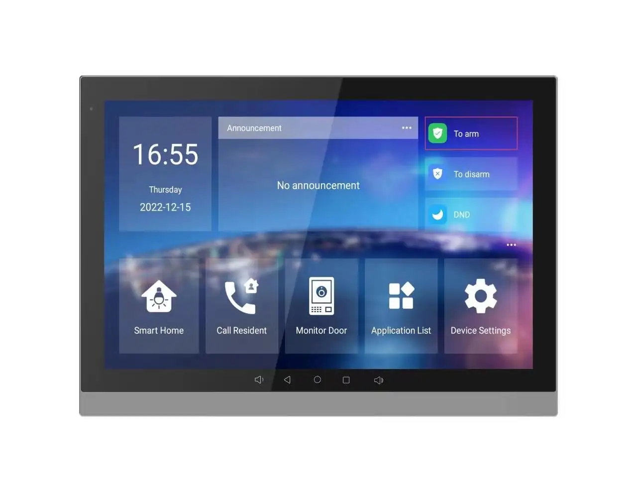 T10A Tablet pintar IPS 10 "interkom Video WIFI/IP, Tablet interkom cerdas IPS sentuh terpasang dalam ruangan Tuya baru