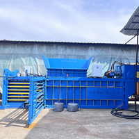 Presse à déchets à haute densité, équipement de recyclage économe en énergie, facile à utiliser, presse hydraulique horizontale