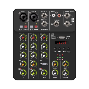 Mixer di Potenza a 4 Canali con Interfaccia USB, Controller DJ di Alta Qualità, Amplificatore e Console di Mixaggio per Uso Domestico e Karaoke - Product Image 2