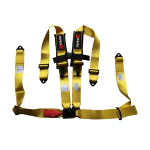 Emniyet kemeri 4 nokta emniyet kemeri ile Set Ultra konfor ağır omuz pedleri spor, emniyet kemeri özelleştirilmiş siyah kutu 15 gün - Product Image 1