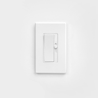 ComiLED Interrupteur à intensité variable super fin (à bascule silencieux) Max 300W LED/CFL 600W Incandescent unipolaire ou 3 voies Homologué ETL