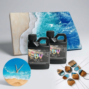 LEQU Pegamento UV Transparente de Curado Rápido Happy And Fun 200g, Adhesivo UV Resistente al Agua de Alta Fijación para Vidrio y Joyería - Product Image 2
