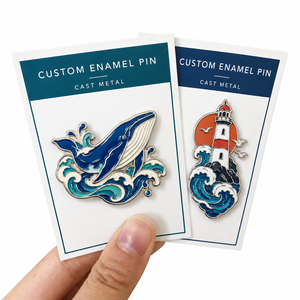 Al por mayor, de alta calidad, personalizados, de aleación de zinc, insignias de solapa de metal con esmalte suave y duro, diseño de calabaza de otoño, para regalo - Product Image 4