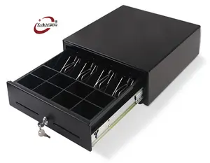 China Supplier Metal Cash Drawer Slide Series Front Lock Money Drawer Pos System