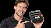 BIXOLON SPP-L3000 Printer Thermal Langsung 3 Inci Lebar 72mm IP54 Portabel Mini untuk Struk, Label, Gelang, Nirkabel NFC, Genggam