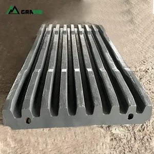 High manganese steel stone jaw crusher spare parts Mn13 Mn18 Mn22 jaw crusher plates