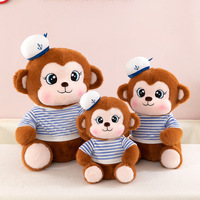 Nuevos Juguetes de Peluche Navideños Hechos a Mano de la Serie Navy Monkey - Diseño Moderno al por Mayor