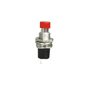 7mm Small Mini Switch Red Small Off-(On) Push On 2Pins SPST PBS-105 Momentary push on push off switch