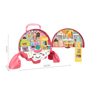 Diy Donuts <strong>Sweet</strong> <strong>Shop</strong> Carry Backpack <strong>Toy</strong> Kid Food Pretend Play Game Doughnut Pretend Play Game Ice Cream Dessert Cake Party <strong>Toy</strong> - Product Image 2