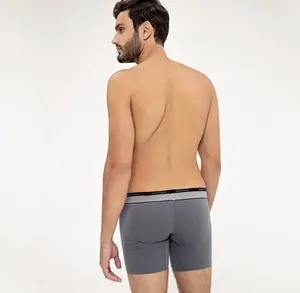 กางเกงในบ็อกเซอร์สำหรับผู้ชายผู้ใหญ่ผ้าฝ้ายออร์แกนิกแพ็คแบบเรียบง่ายสำหรับฤดูร้อน