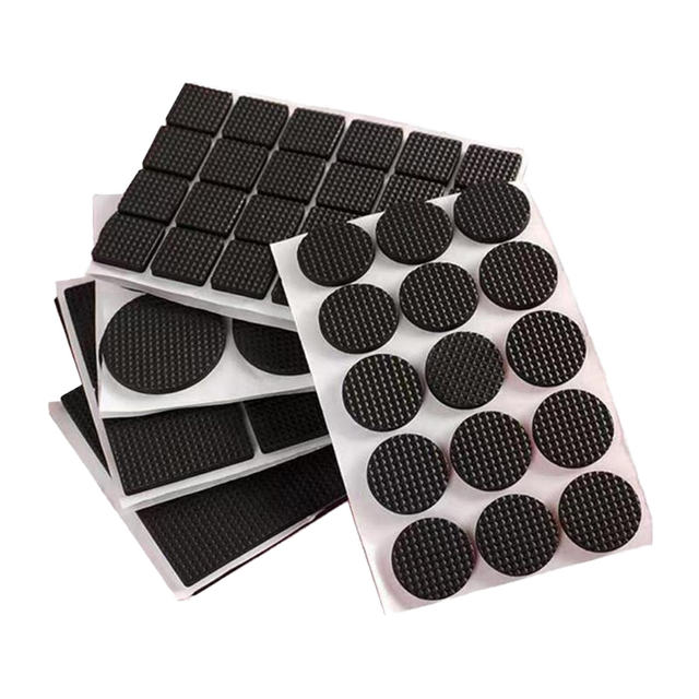 Custom Hot Selling Silicone Rubber Multifunction Bumper Pads for Furniture with 1mm/2mm Thickness and Shore 38-65 Hardness