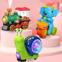 Voitures électriques pour enfants, voitures à engrenages transparents, trains et bus musicaux et lumineux, véhicules pivotants, jouets pour enfants