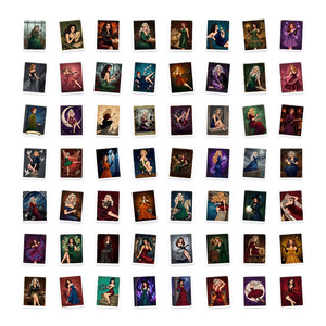 50 Pezzi <span class=keywords><strong>di</strong></span> Adesivi in Carta con <span class=keywords><strong>Personaggi</strong></span> Femminili Retrò, Decorazioni per Diari, Cartoline Carine <span class=keywords><strong>di</strong></span> Ragazze Cartoon, Cancelleria - Product Image 5