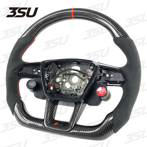 Volant en fibre de carbone avec bouton R8 Accessoires de voiture pour <span class=keywords><strong>Audi</strong></span> Q5 S6 <span class=keywords><strong>RS6</strong></span> A7 S7 RS7 A6L A7L A8 <span class=keywords><strong>RS6</strong></span> RS7 2019 2020 2021 <span class=keywords><strong>2022</strong></span> - Product Image 2
