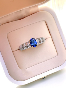 Neuer ovaler Ring aus S925-Silber, 5 x 7 mm, <span class=keywords><strong>Dan</strong></span>-Form, Grand Light Luxury, Nischen-Luxus-Hochzeitsschmuck für Damen - Product Image 3