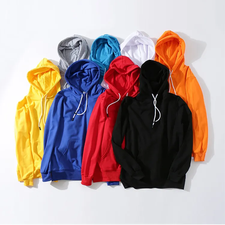 Sudaderas Con Capucha 280G 65% Katoen Sweatshirts Gebreide Zwarte Voorzien Bluzy Polyester Over Size Heren Gym Man Hoodies