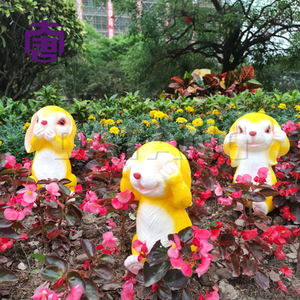 Custom Ip65 Waterproof Led <b>Rabbit</b> <b>Light</b> Transparent Resin Design For Lawn Wedding Park & New Year's Day Events - Product Image 2