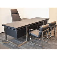 Bureau de direction de luxe en bois massif, personnalisé, prix direct usine, haute qualité, pour directeur/manager/CEO, 2026