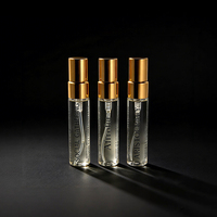 Flacon pulvérisateur rond transparent vide de 2 ml, 3 ml, 5 ml, 8 ml, 10 ml, rechargeable, pour échantillon de parfum, atomiseur testeur, flacon d'échantillon de parfum en verre