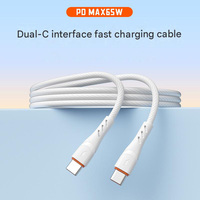 Câble de données USB-C en silicone liquide, USB-A vers iOS, compatible avec les tablettes/appareils mobiles Android et iOS, câble de charge.