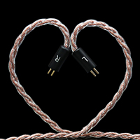Câbles de mise à niveau pour écouteurs 4 brins Câble pour casque hybride 7N OCC haute pureté Câble pour casque audio HIFI IEM 0.78MM 2Pin 3.5MM Jack