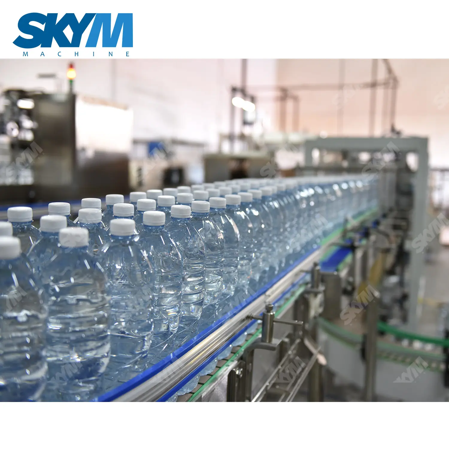 200-2000ml पूर्ण स्वचालित 1 में 3 प्लास्टिक की बोतल शुद्ध खनिज पानी उत्पादन लाइन/पानी भरने की मशीन