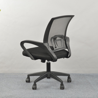 Chaise de bureau en maille noire, vente en gros directe d'usine, design moderne réglable, siège en tissu, best-seller