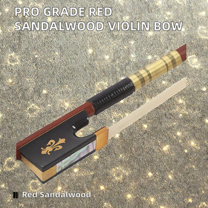 Professional Performance Grade Red Sandalwood Lightweight Violin Bow <strong>Model</strong> 05 <strong>Ebony</strong> Inlaid White Copper Flowers Jiangsu - Product Image 2