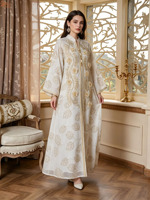 Robe Abaya de luxe brodée de paillettes, style Moyen-Orient, Arabe, Oman, Caftan Marocain, Dubaï, pour femmes musulmanes, soirée, longue robe