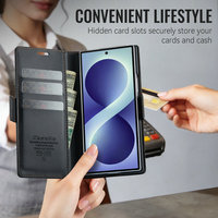 Étui de protection en cuir anti-chute RFID pour Samsung Z Fold 8 Ultra avec porte-cartes, compatible avec les modèles Samsung Z Fold 8, 7, 6, 5