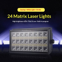 Lumière de scène professionnelle à matrice de 24 LED, contrôle DMX RGB, effet stroboscopique, éclairage pour discothèque, DJ, scène
