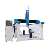Enrutador CNC de gran tamaño, alto Z, 4 ejes, 5 ejes, 180 grados de oscilación, cabezal giratorio, escultura de madera de espuma