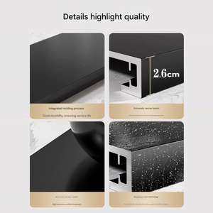 Cornici Versatili Facili da Installare <span class=keywords><strong>per</strong></span> Hotel, Appartamenti e Vari Scenari, Davanzali <span class=keywords><strong>per</strong></span> Porte e Finestre in Alluminio Nero, Grigio, Bianco - Product Image 5