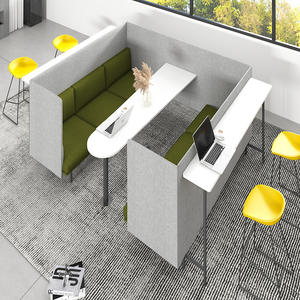 Salle d'attente de luxe salle de réunion canapé haute cloison arrière insonorisé salon de réception privée canapé de bureau - Product Image 6