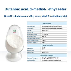 Ácido butanoico, 2-metil-, éster etílico CAS 7452-79-1 para síntesis orgánica y grado industrial - Product Image 2
