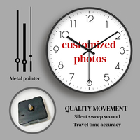 Relojes de Pared de Plástico al por Mayor, Diseño Tradicional con Agujas, Estilo Antiguo, Funciona con Pilas, Color Personalizado, Decoración del Hogar