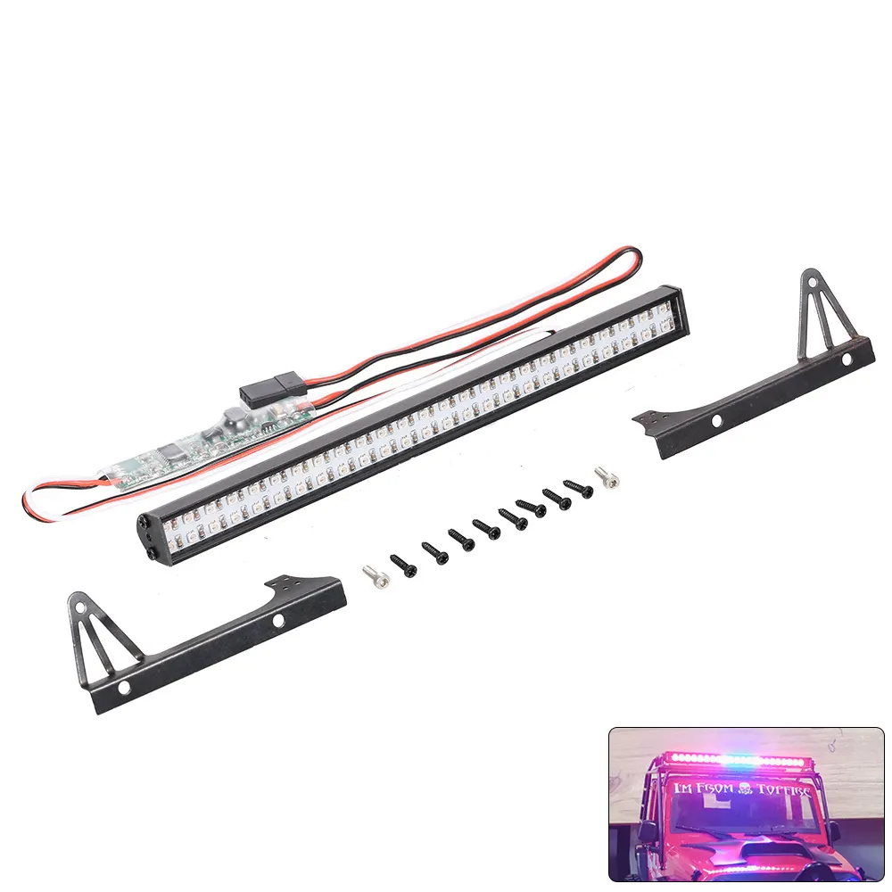 RC Autodach LED Licht Scheinwerfer Einstellbarer Modus für Crawler Axial SCX10 Wraith Capra Traxxas TRX4 TRX6 CC01