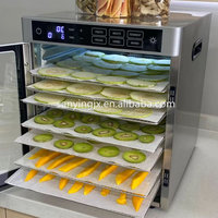Déshydrateur alimentaire en acier inoxydable à 10 étages, sécheuse pour fruits et légumes, machine de séchage à usage domestique
