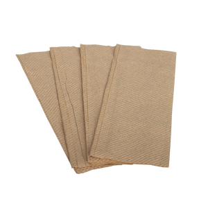 Essuie-tout en papier <span class=keywords><strong>bio</strong></span> non blanchi à plis en Z essuie-tout brun à plis multiples en vrac d'essuie-tout naturels recyclés à trois plis en vrac - Product Image 3