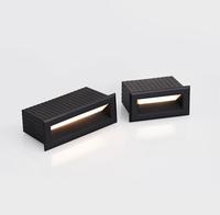Lampe murale encastrée LED 1,5W pour intérieur/extérieur, maison, bureau, couloir, avec indice de protection IP65, design moderne